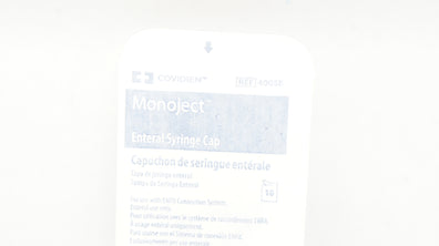 Covidien 400SE Monoject Enteral Syringe Cap - Pack of 10